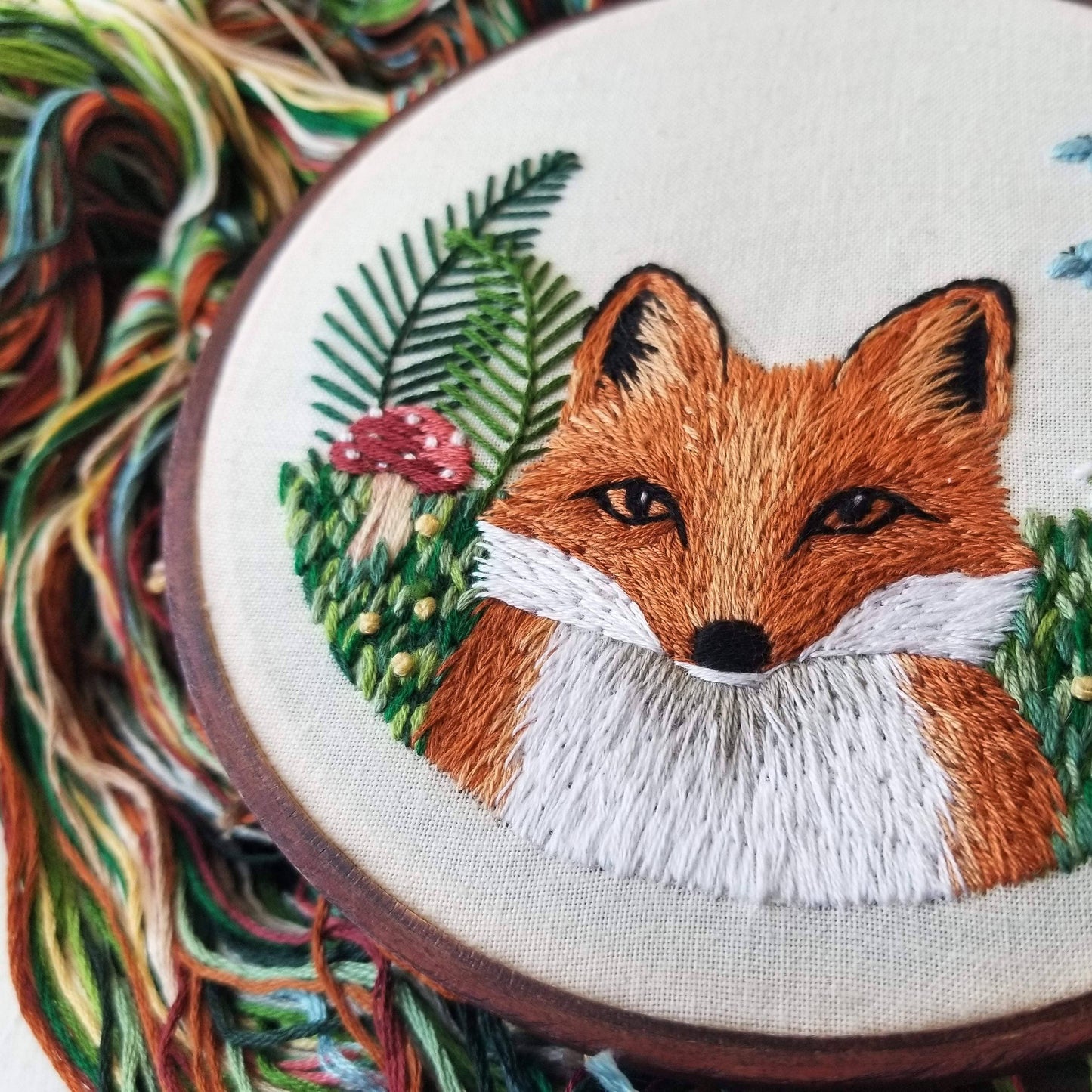 Red Fox Embroidery Kit - Jessica Long