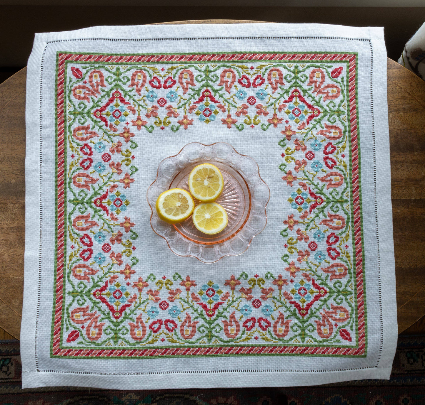 Clara's Garden Cross Stitch Kit - Avlea Folk Embroidery
