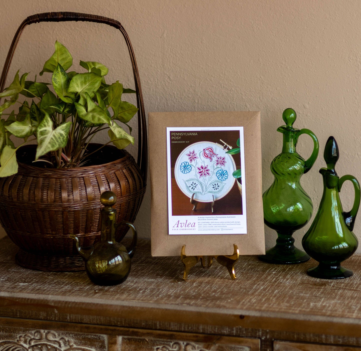 Pennsylvania Posy - Avlea Embroidery Hoop Kit