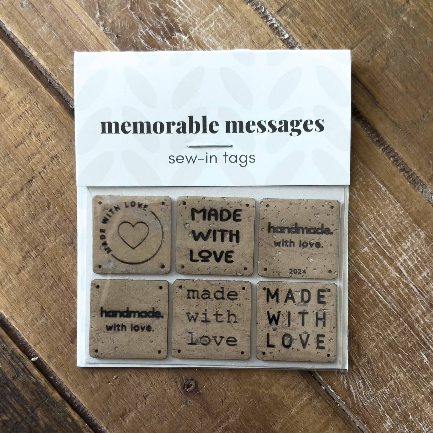 Made With Love β Cork Sew-In labels