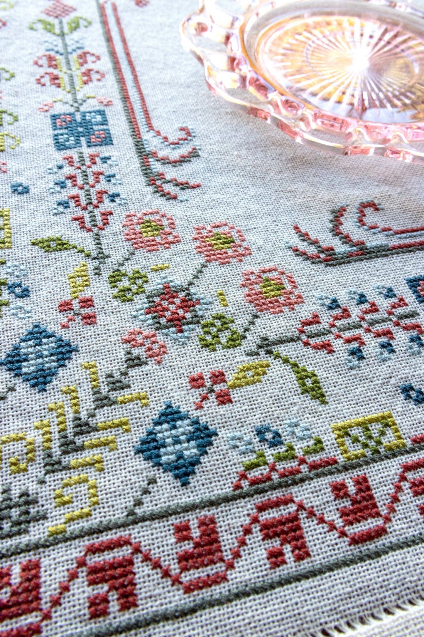Evangeline Border Cross Stitch Kit - Avlea Folk Embroidery