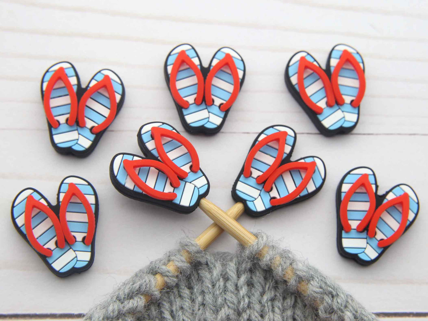 Striped Flip Flops | Stitch Stoppers