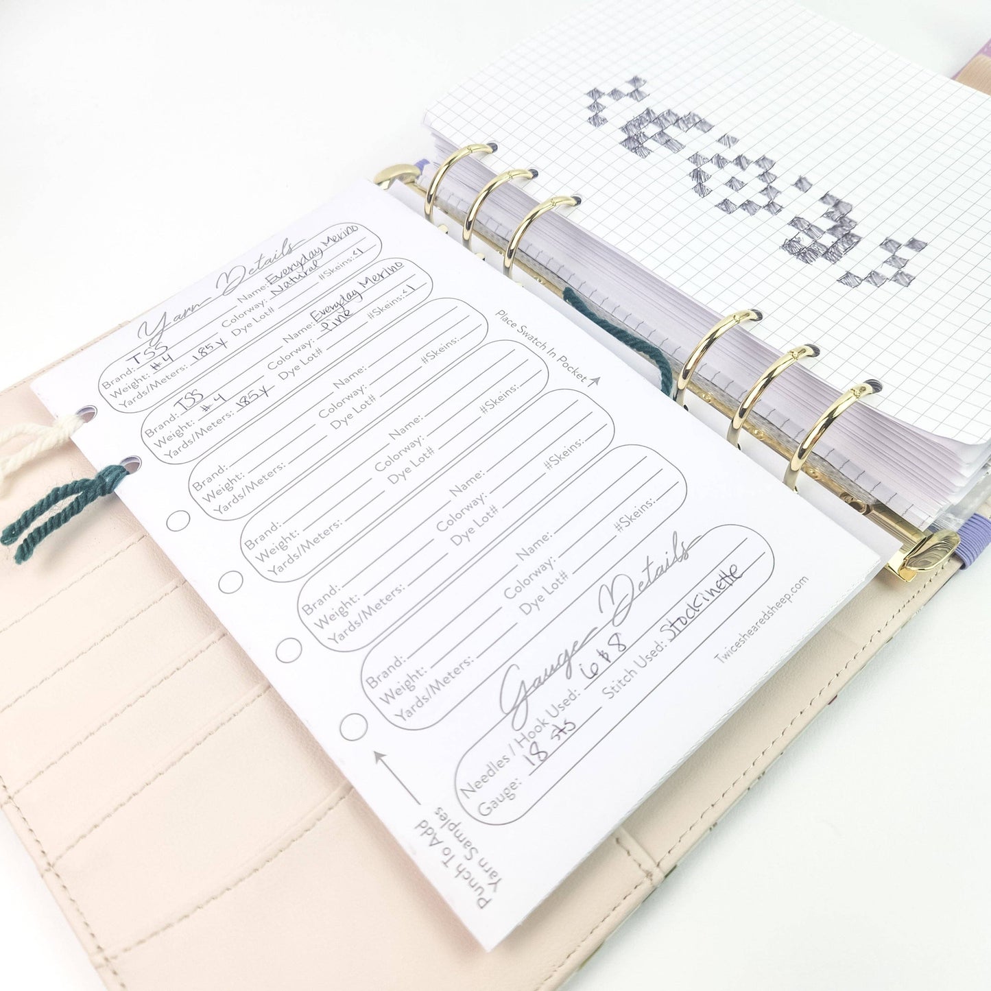 Night Forest Project Journal Planner for Knitters & Crocheters