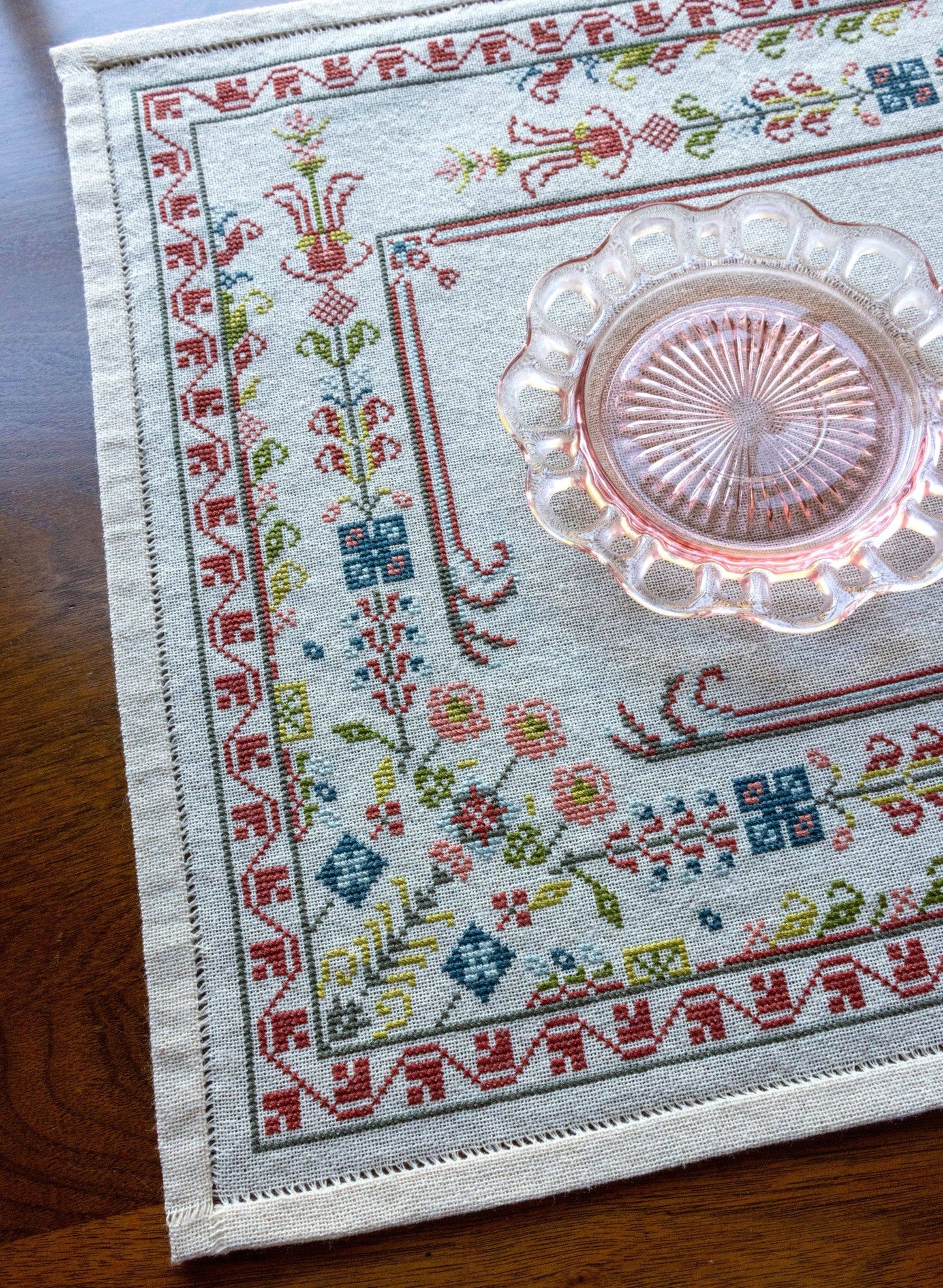 Evangeline Border Cross Stitch Kit - Avlea Folk Embroidery
