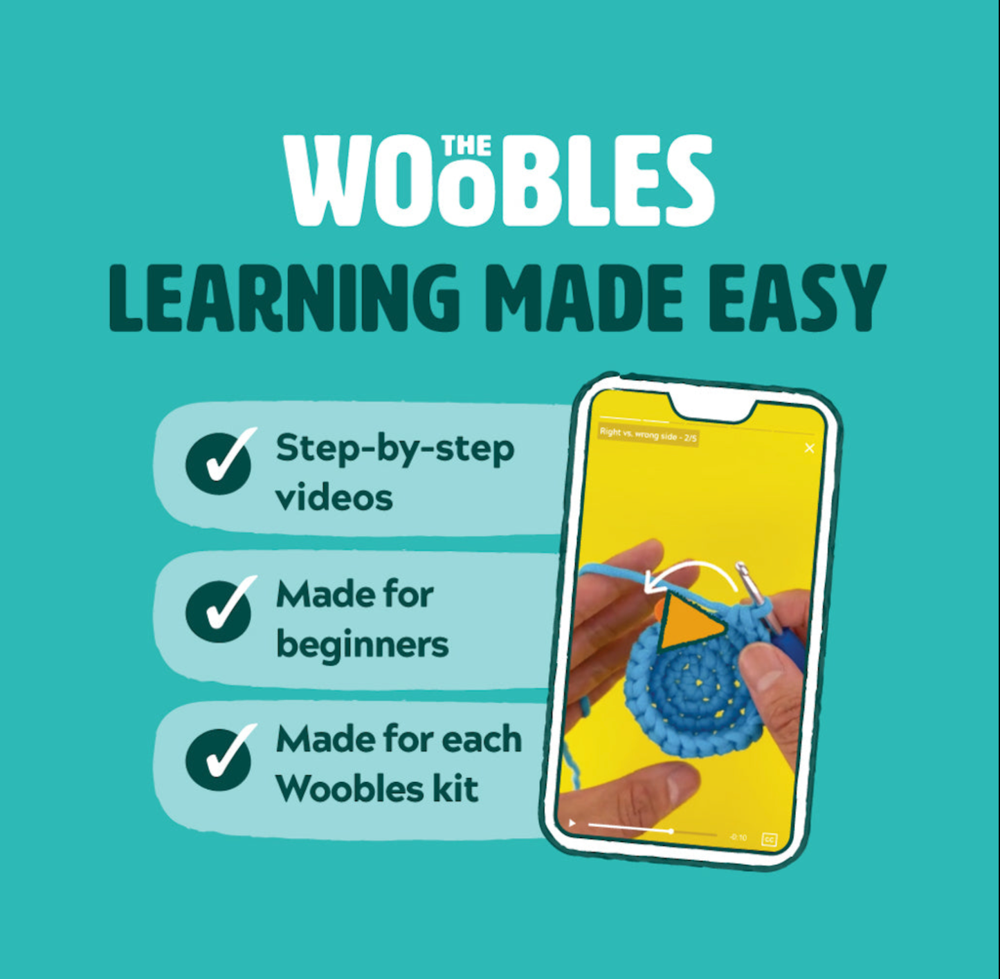 Tanya the Tiger Beginner Crochet Kit - The Woobles