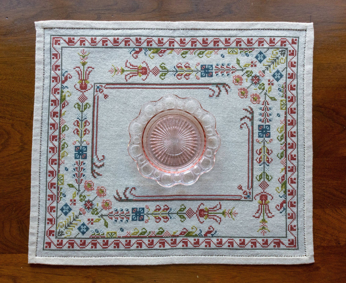 Evangeline Border Cross Stitch Kit - Avlea Folk Embroidery
