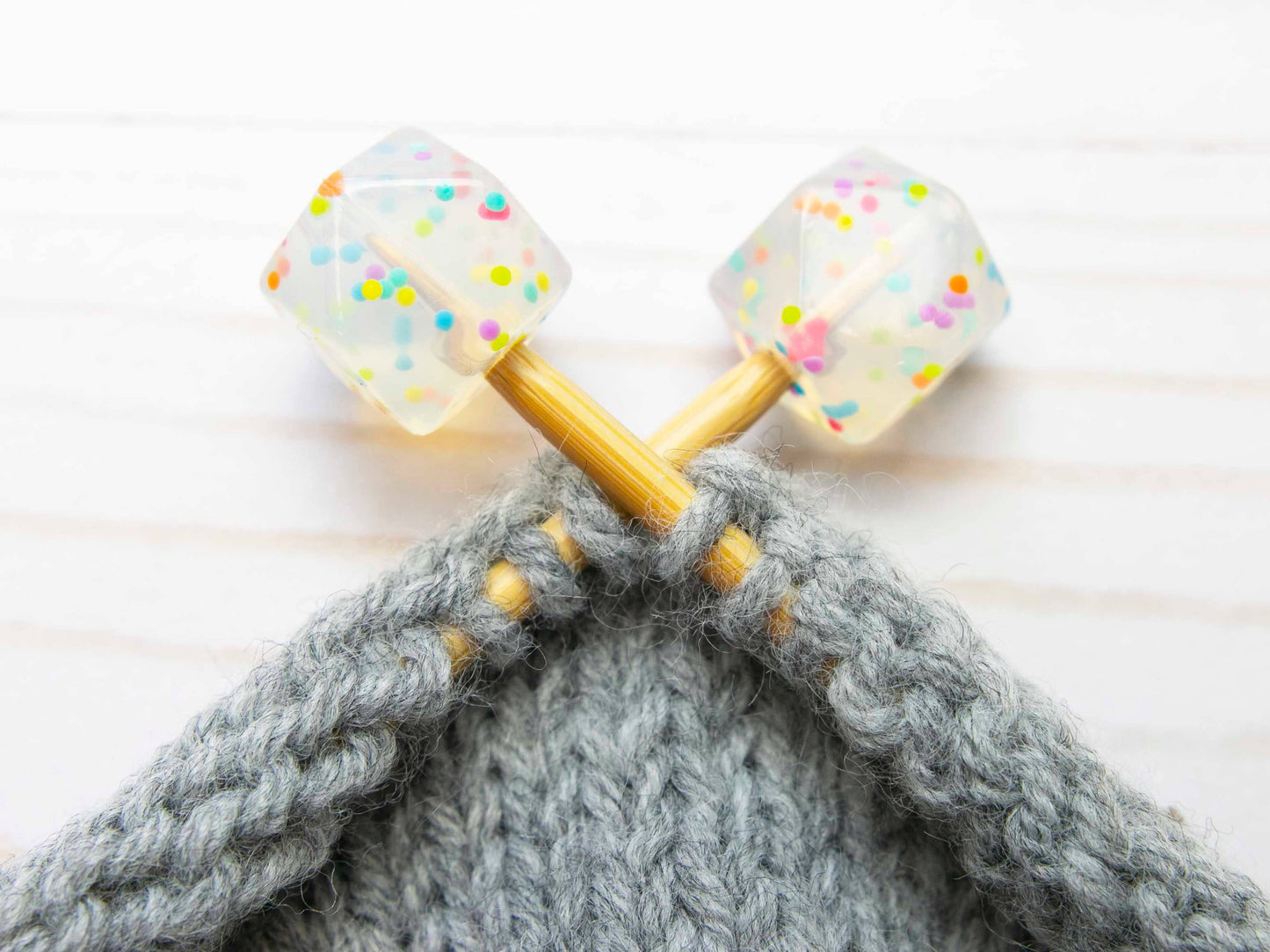 Confetti Hexagon | Stitch Stoppers Knitting Notions