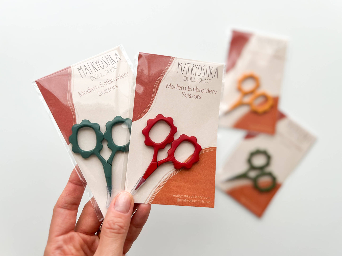 Cranberry Small Flower scissors, tiny embroidery scissors