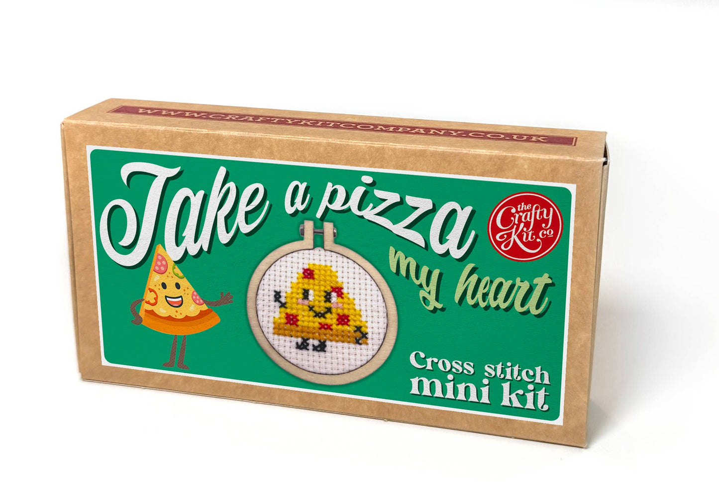 'Take A Pizza My Heart' Mini Matchbox Cross Stitch Kit