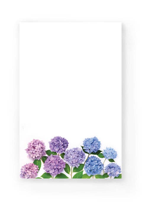 Large Note Pad ~ Hydrangea