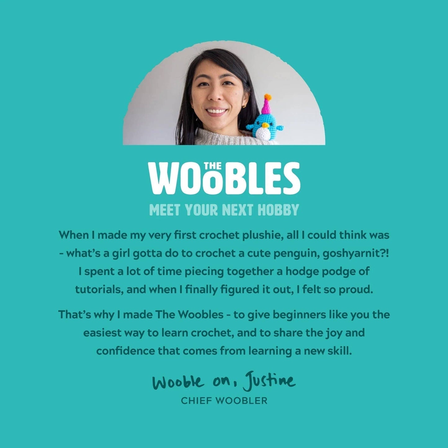 Rainbow Unicorn Beginner Crochet Kit - The Woobles