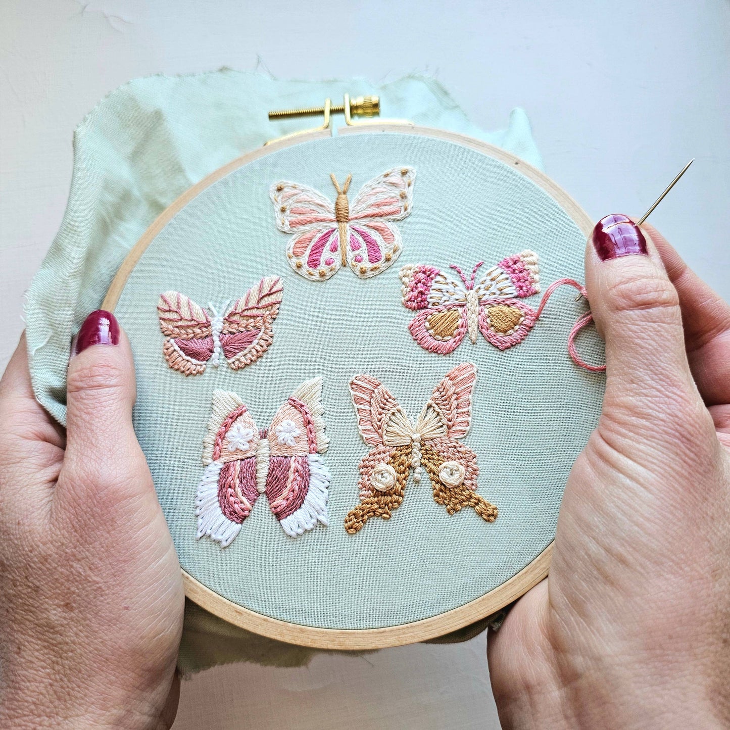 Butterfly Sampler Embroidery Kit - Jessica Long