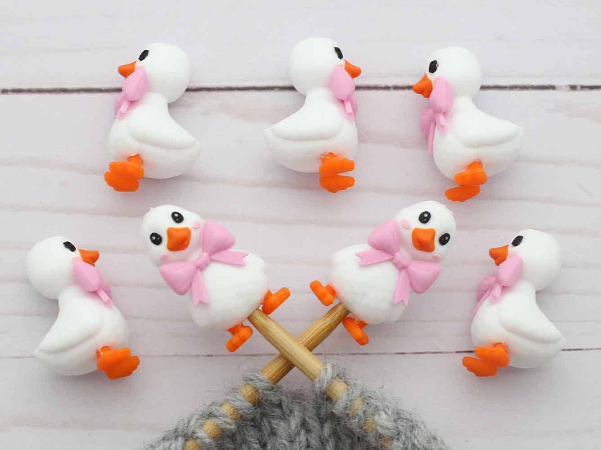 Goose With Bow | Stitch Stoppers