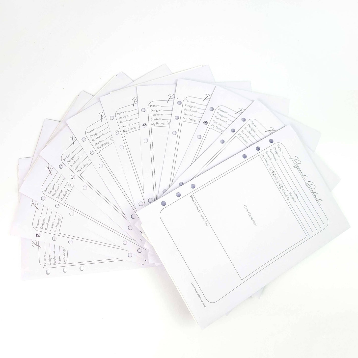 Project Journal Pocket Divider Refill Pack - Set of 12