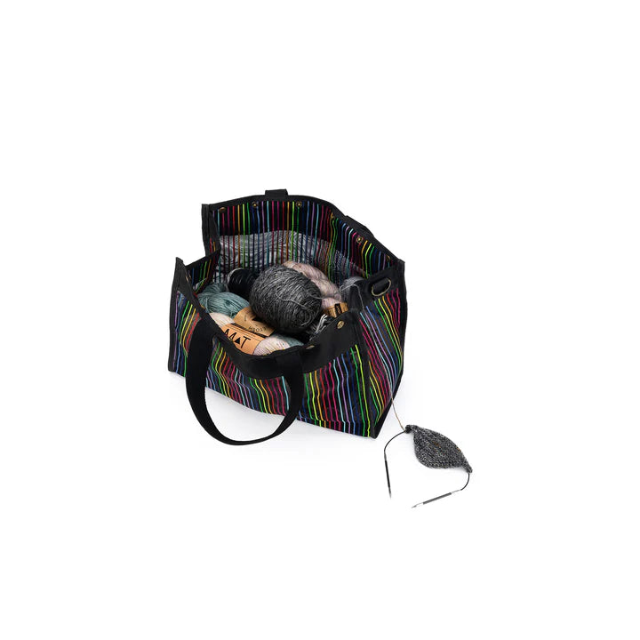 della Q Rainbow Maker's Mesh Tote + Cubbies and Scissors