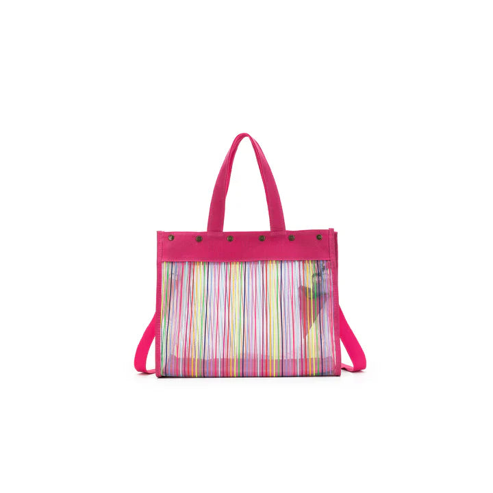 della Q Rainbow Maker's Mesh Tote + Cubbies and Scissors
