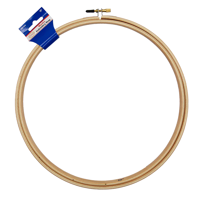 Colonial Round Edge Wooden Embroidery Hoop