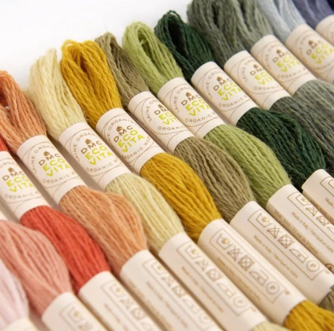 Eco Vita Naturally Dyed Organic Wool Thread - DMC