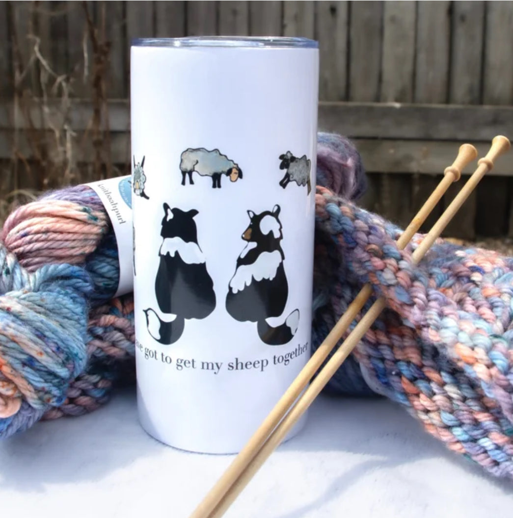 Travel Mug - Get My Sheep Together - Knit Baah Purl