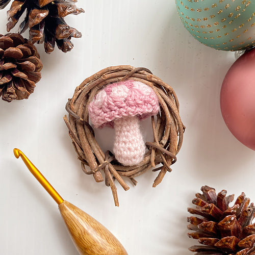 CLASS: Granny Square Mushrooms! SATURDAY 8/16 12:30-3:30 pm