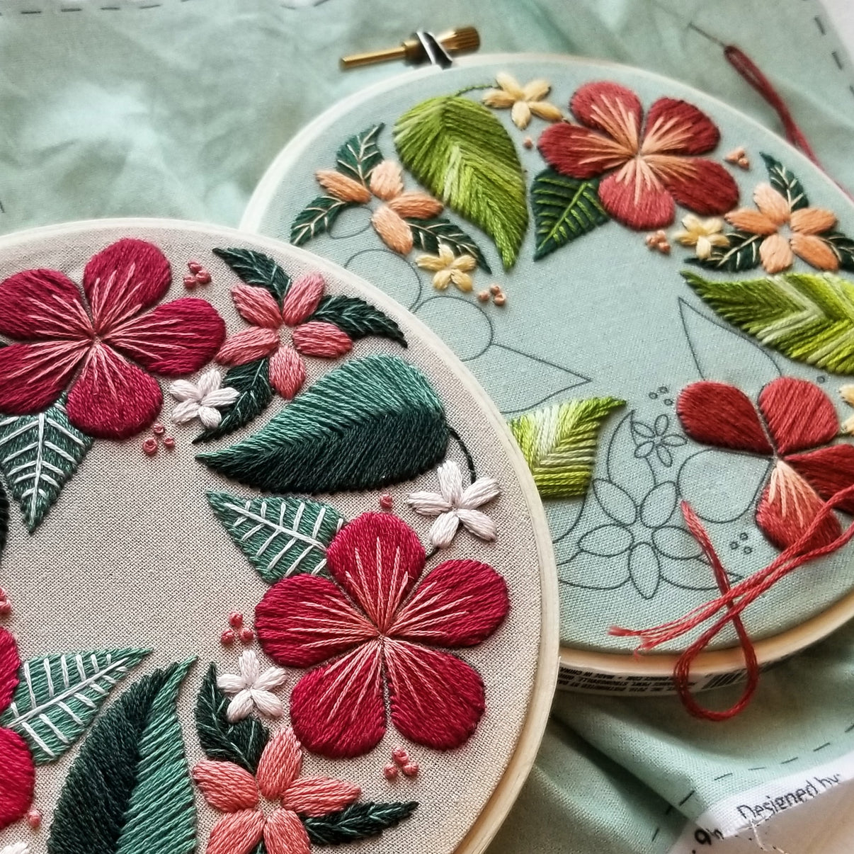 Rose Embroidery Kit for Beginners