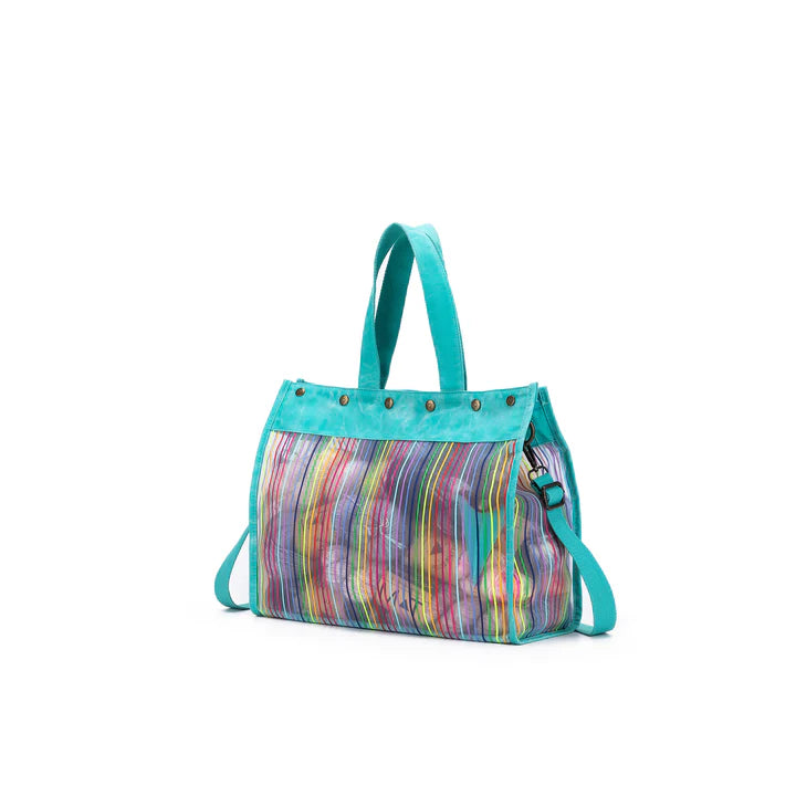 della Q Rainbow Maker's Mesh Tote + Cubbies and Scissors