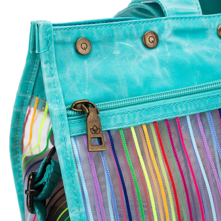 della Q Rainbow Maker's Mesh Tote + Cubbies and Scissors