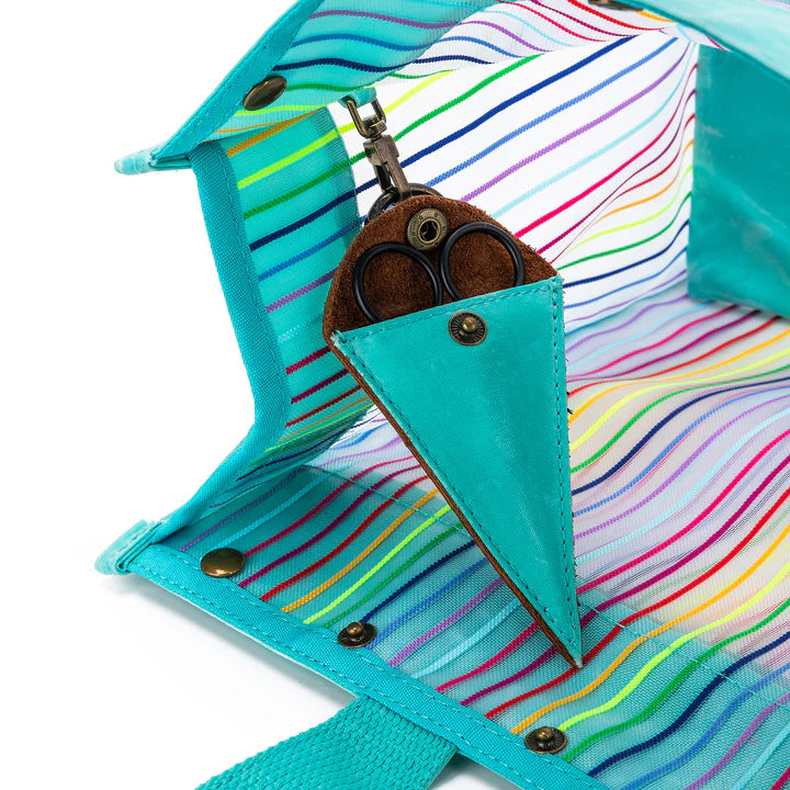 della Q Rainbow Maker's Mesh Tote + Cubbies and Scissors