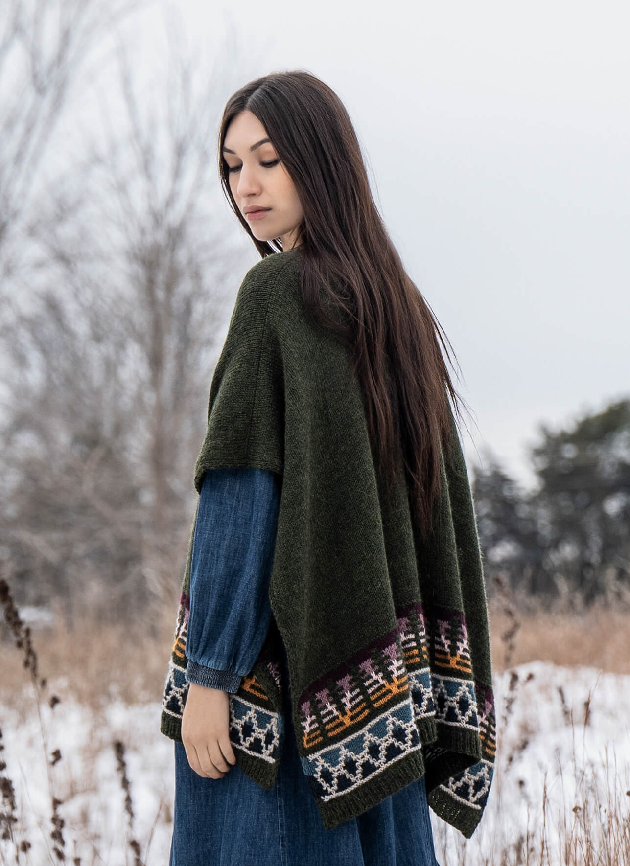 Blue Sky Fibers Woodland Ruana Kit