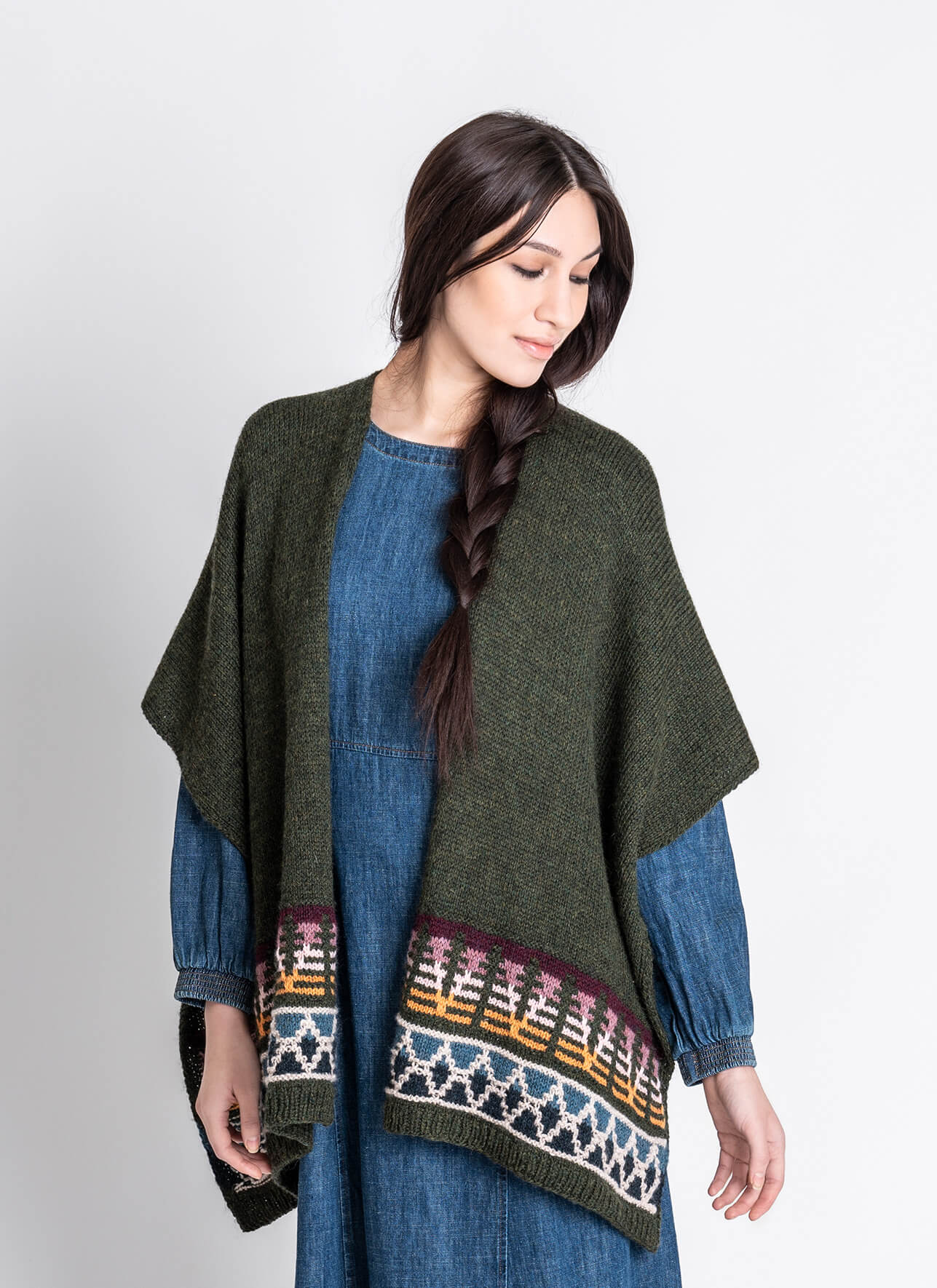 Blue Sky Fibers Woodland Ruana Kit