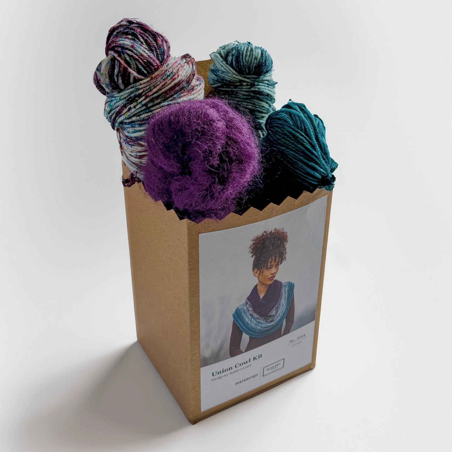 Malabrigo + Blue Sky Fibers Holiday Kit - Union Cowl