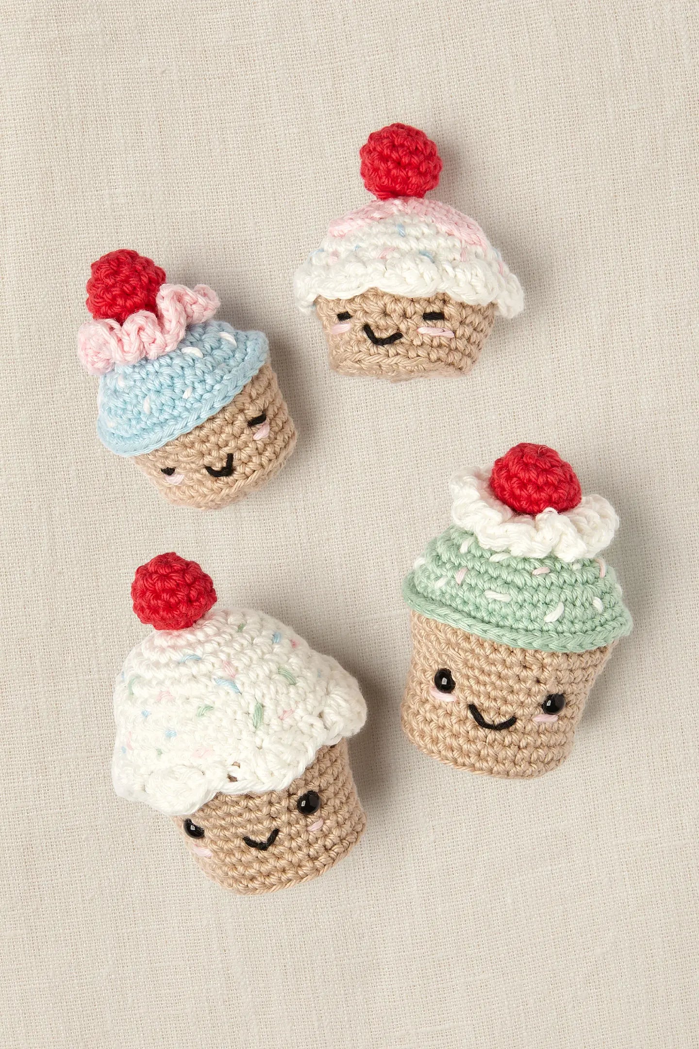 Very Cherry Cupcakes Amigurumi Kit