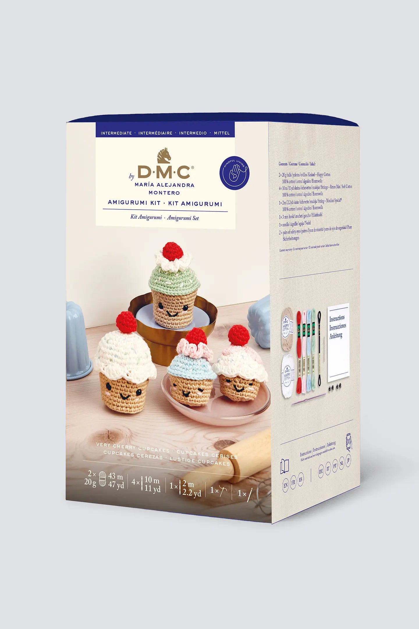 Very Cherry Cupcakes Amigurumi Kit