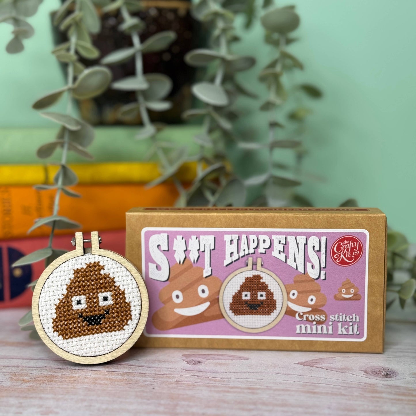 'S**t happens!' Mini Matchbox Cross Stitch Kit
