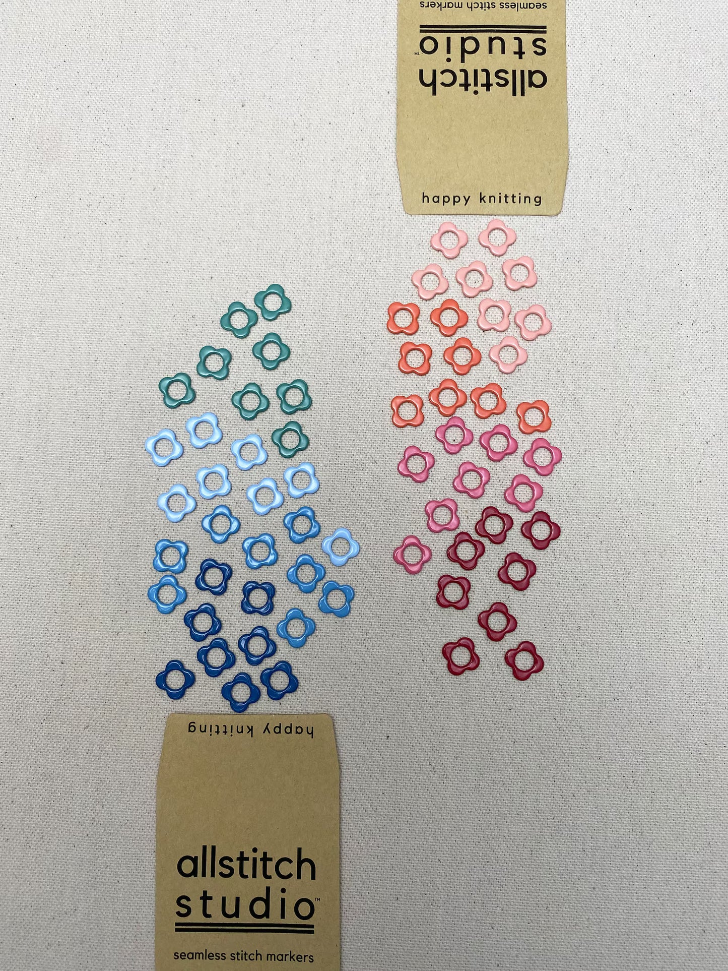Sm Warm Flower Stitch Markers - Allstitch Studio