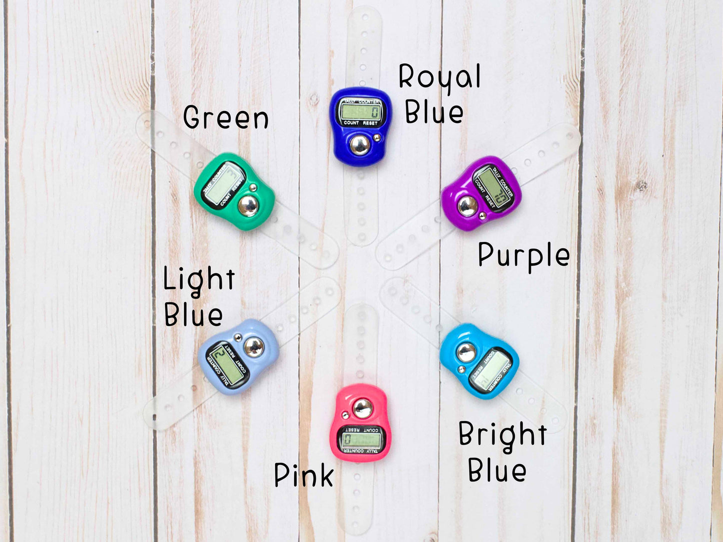 Bright Blue Digital Row Counters | Knitting Crochet :