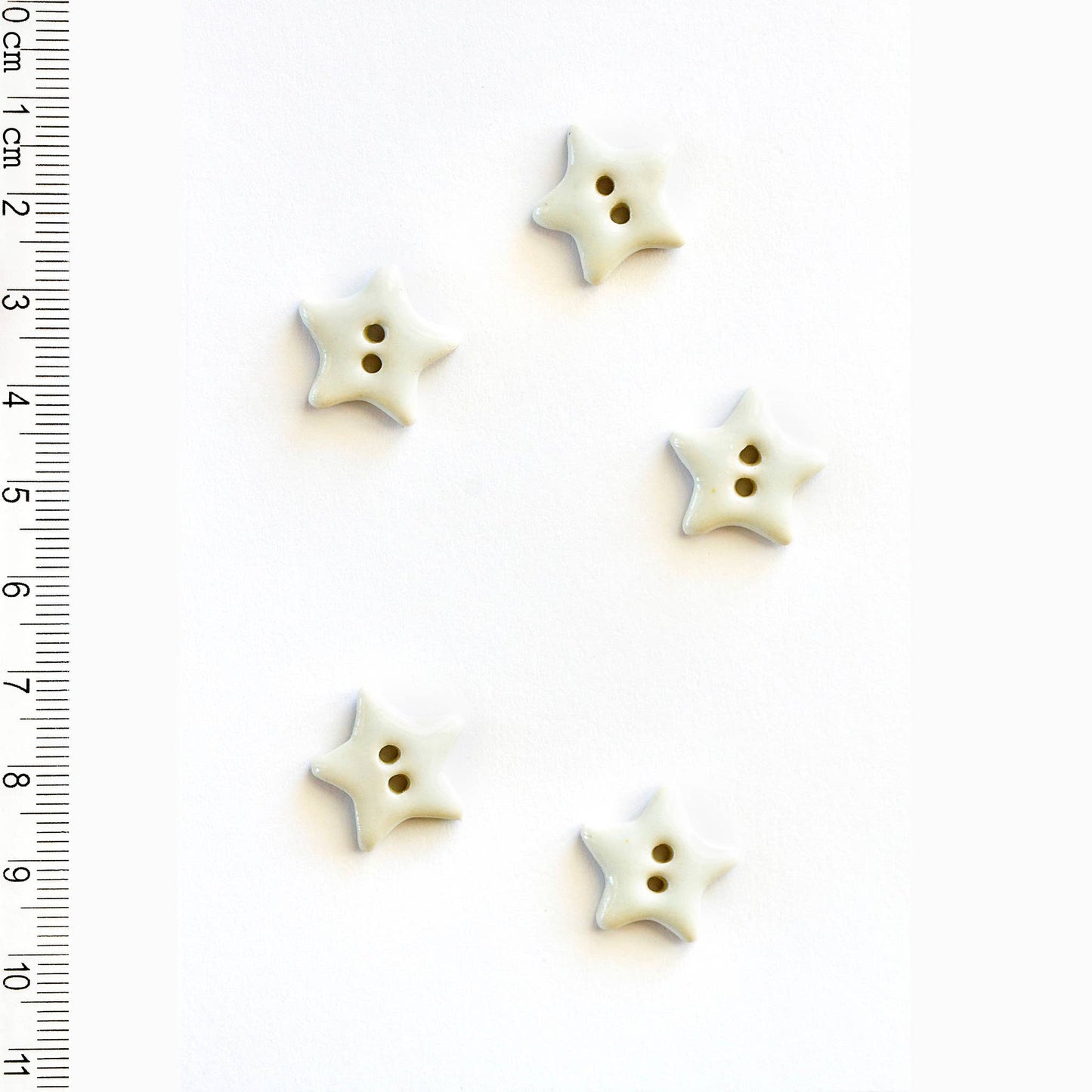 L235 White Star Buttons