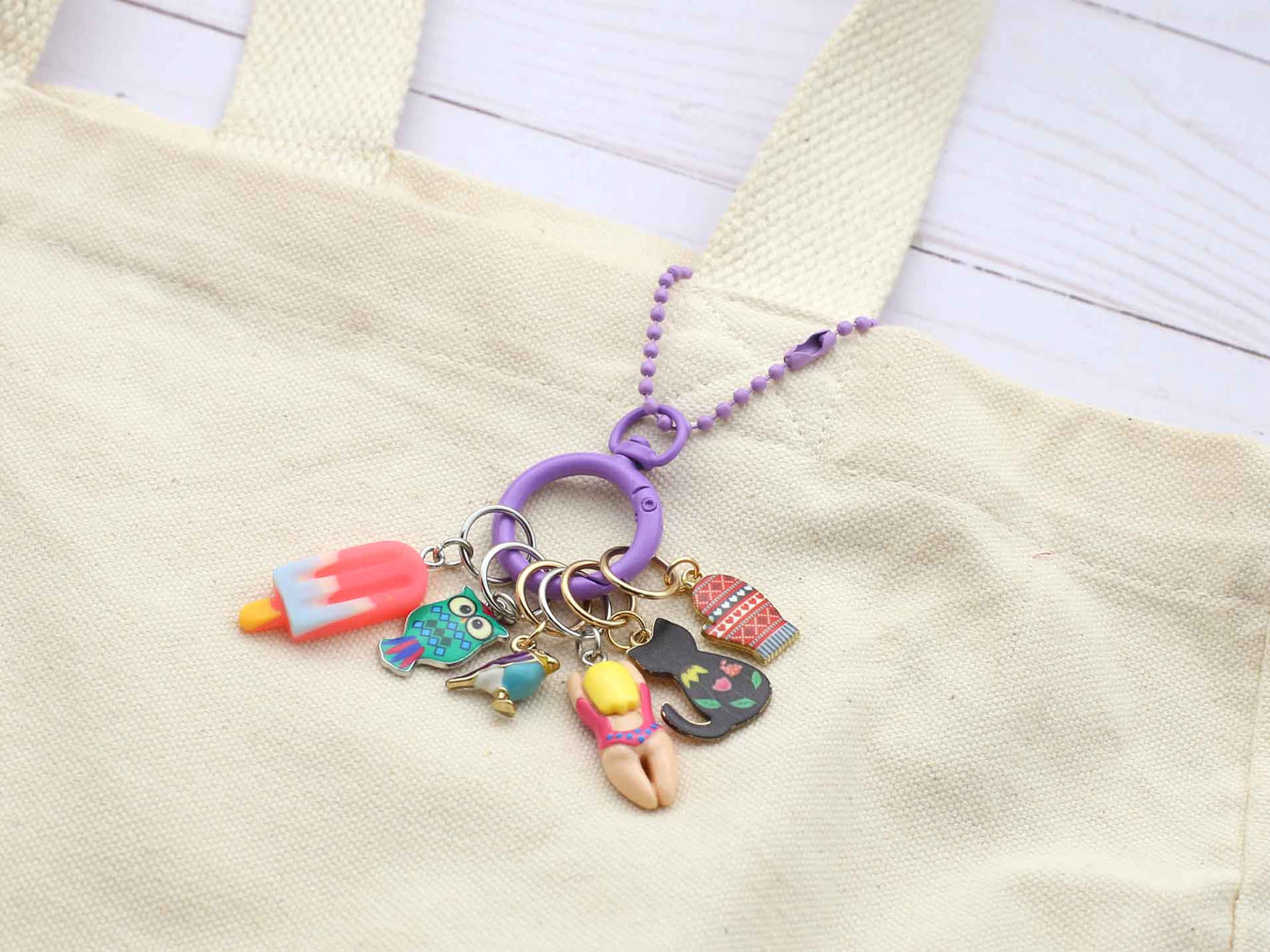Blue Notion Ring | Stitch Marker Holder