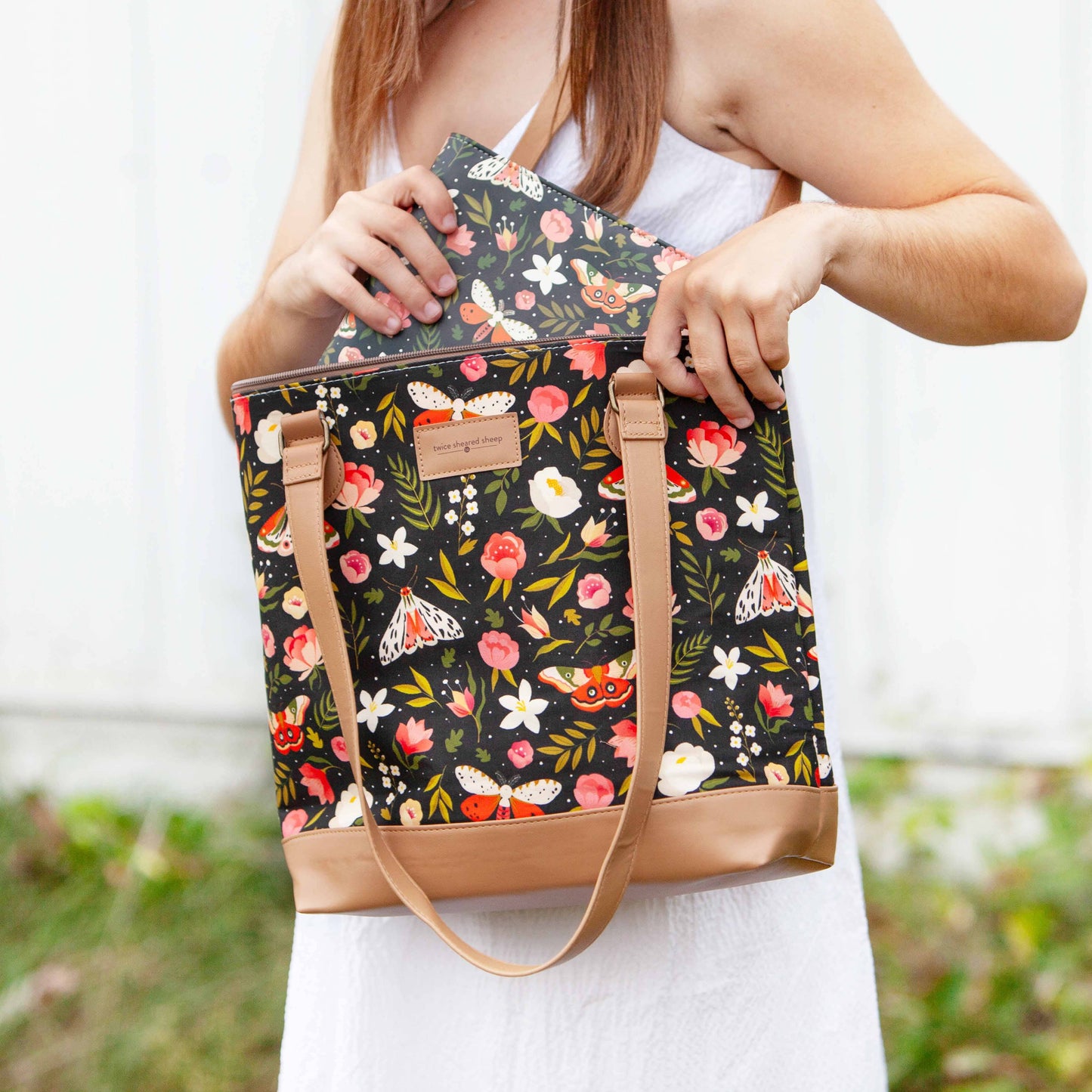 Night Forest Mega Trinity Bag – Large Zippered Knitting Project Bag