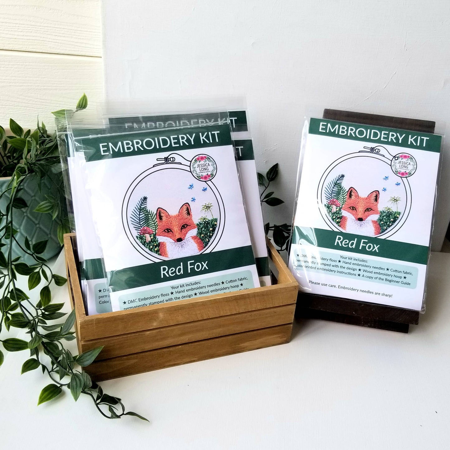 Red Fox Embroidery Kit - Jessica Long