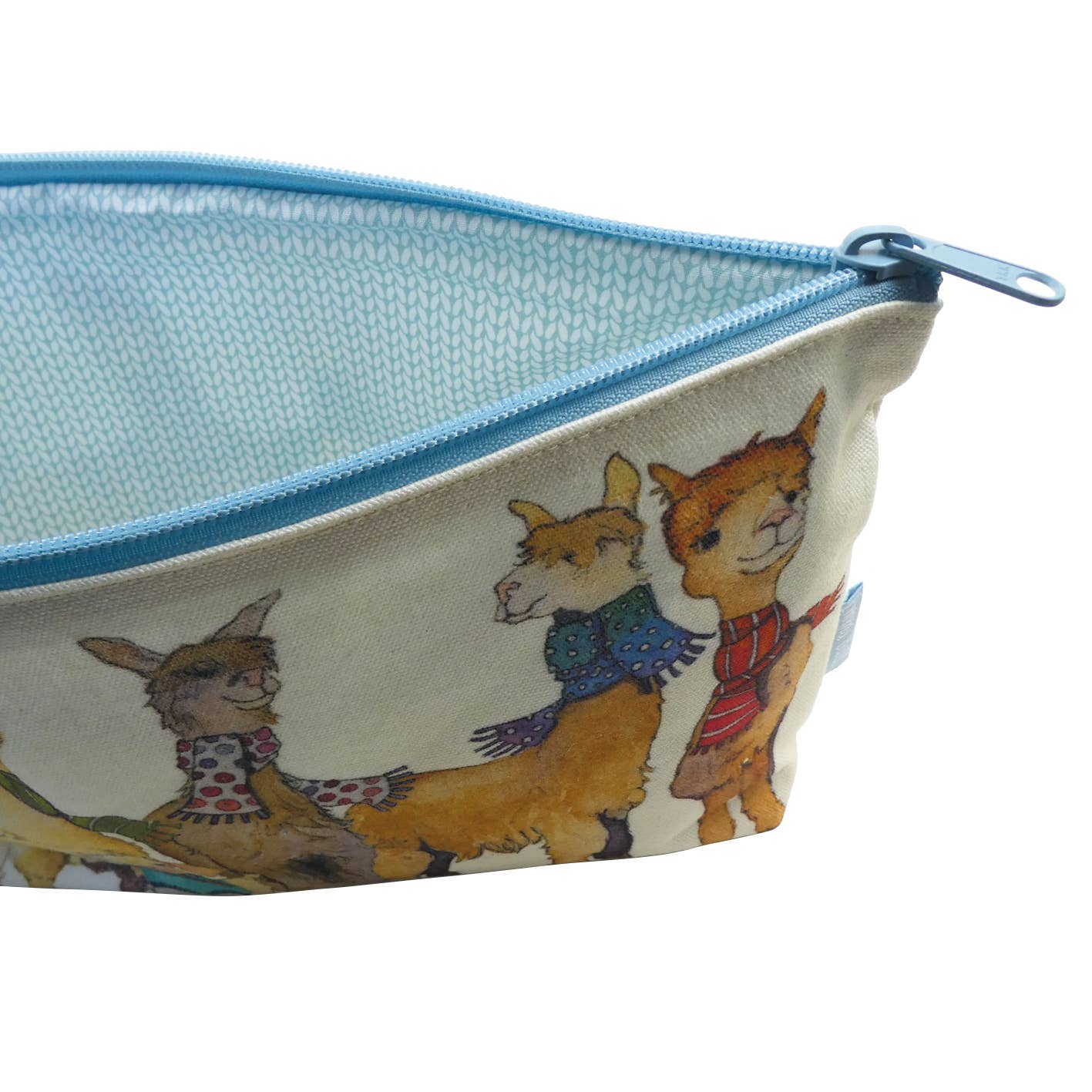 Alpacas & Friends Zipped Pouch