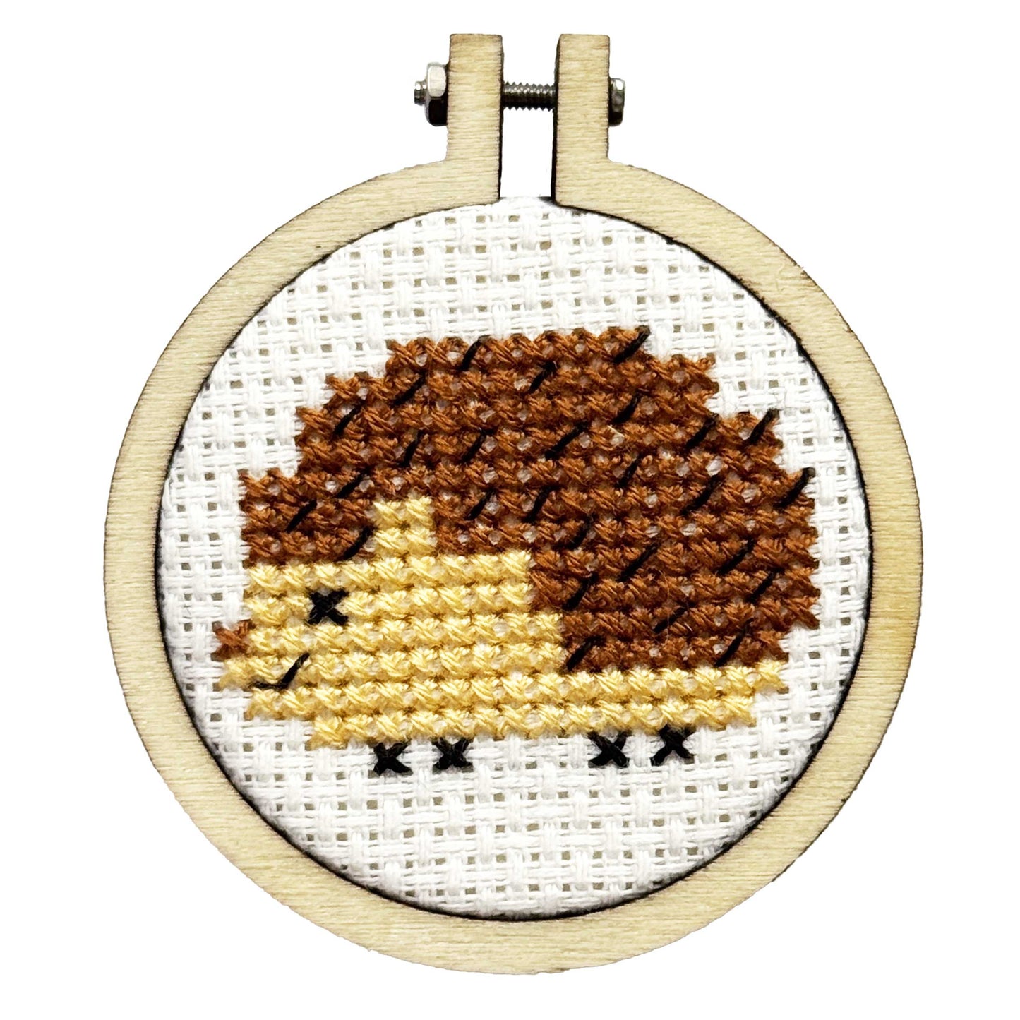 'Sending a hedgehug' Mini Matchbox Cross Stitch Kit