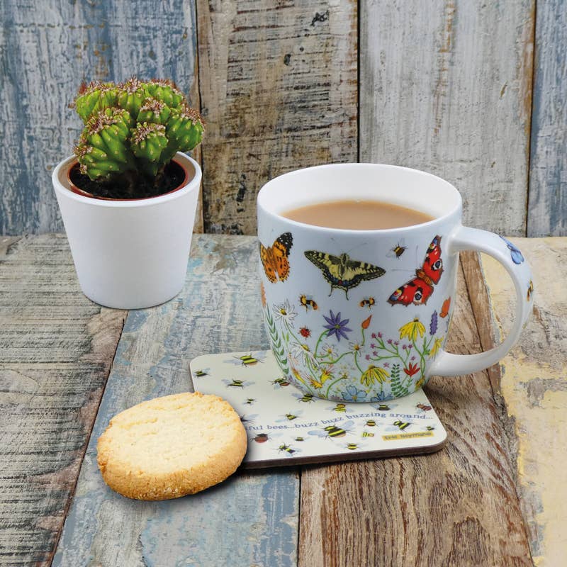Butterflies Bone China Mug With Gift Box