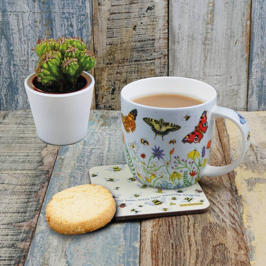 Butterflies Bone China Mug With Gift Box