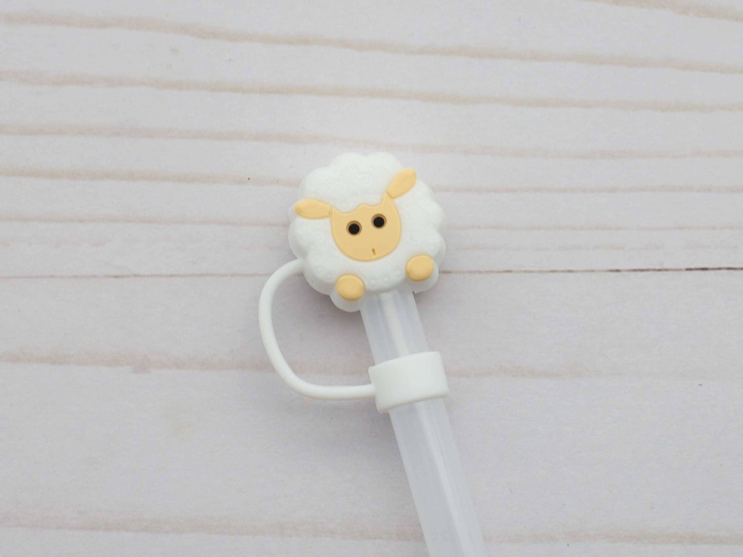 White Sheep | Straw Toppers Stanley Water Bottles