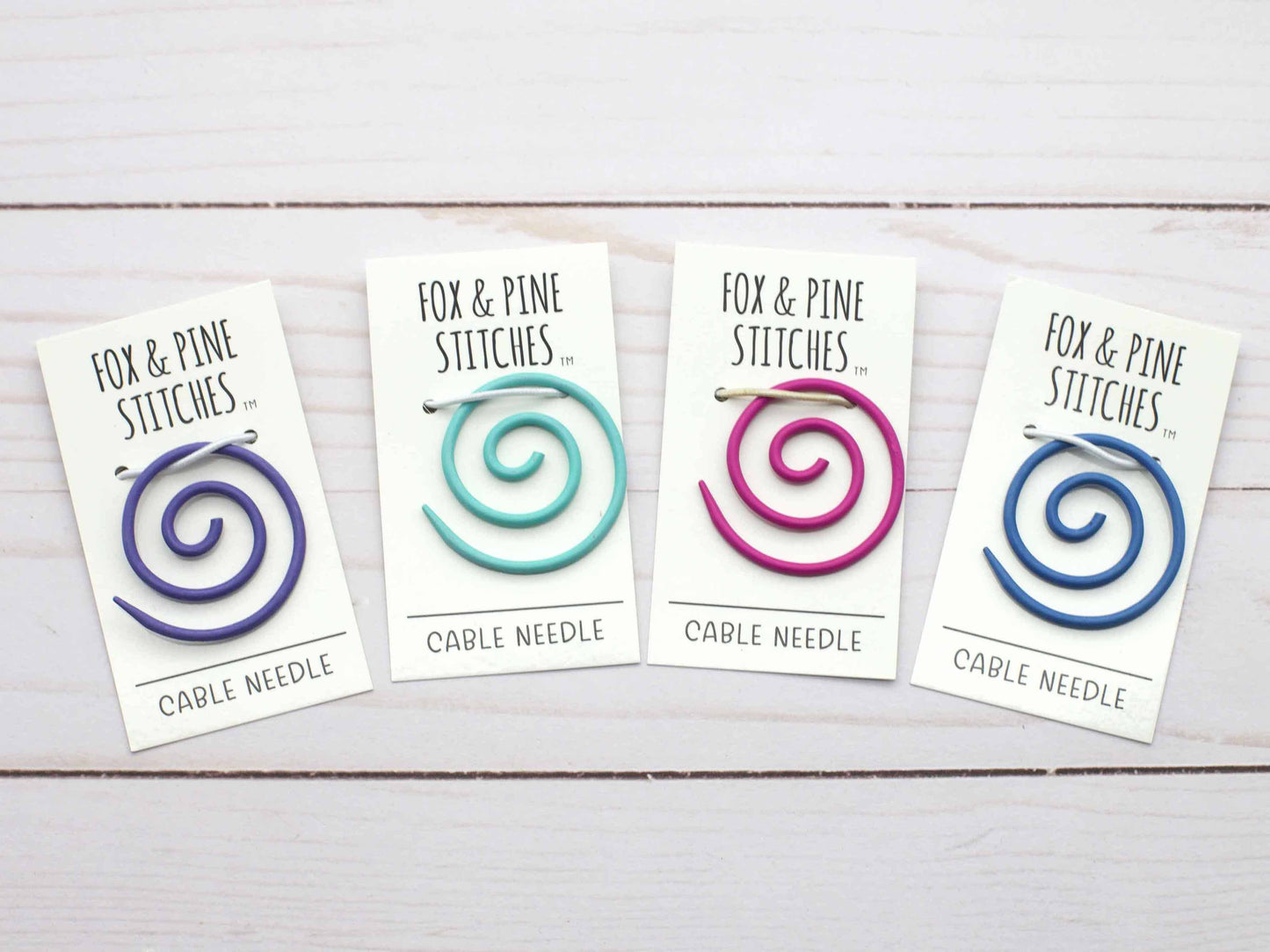 Colorful Spiral Cable Needle | Knitting Notions Tools : Teal