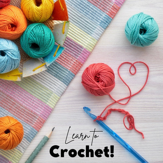 *CLASS: Learn to Crochet! SATURDAYS 5/4 & 5/11, 1:00pm-2:30pm
