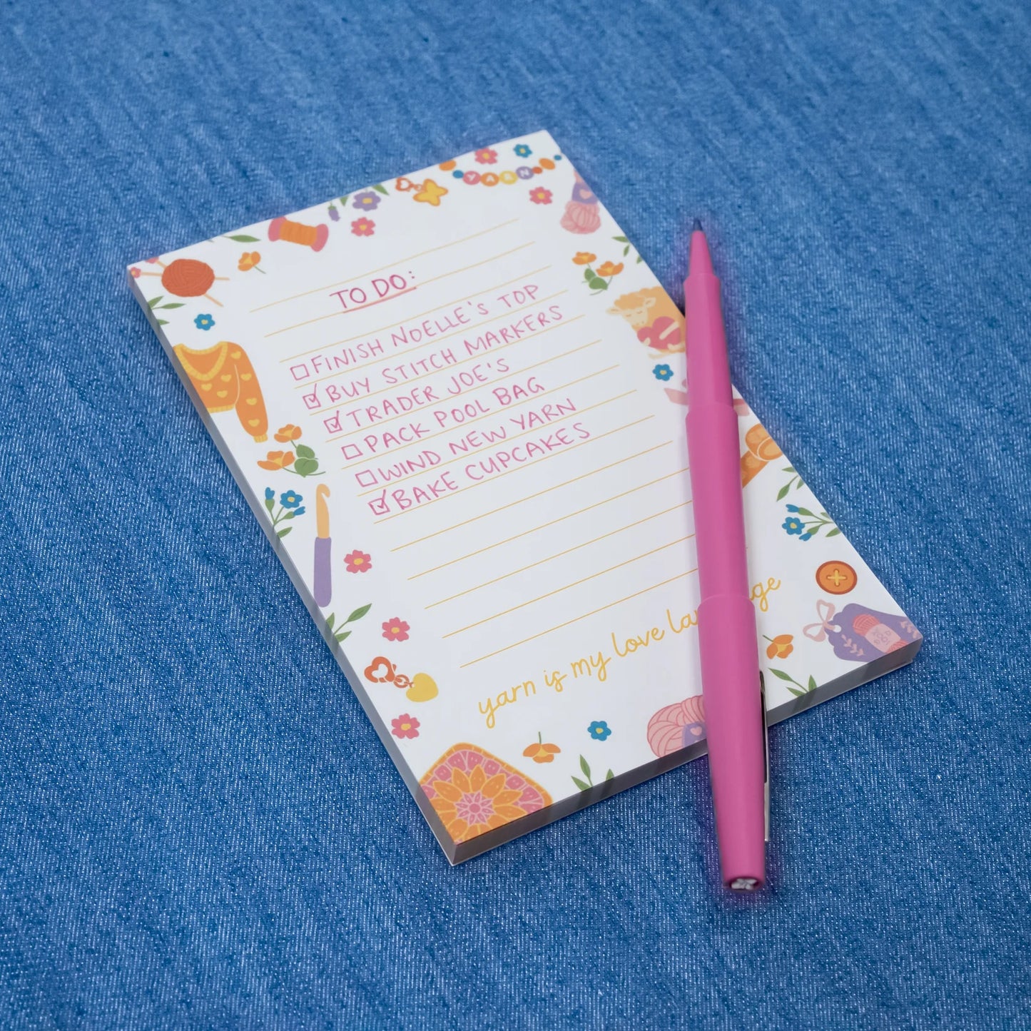 Notepad - Yarn is My Love Language by Summer Day Crochet