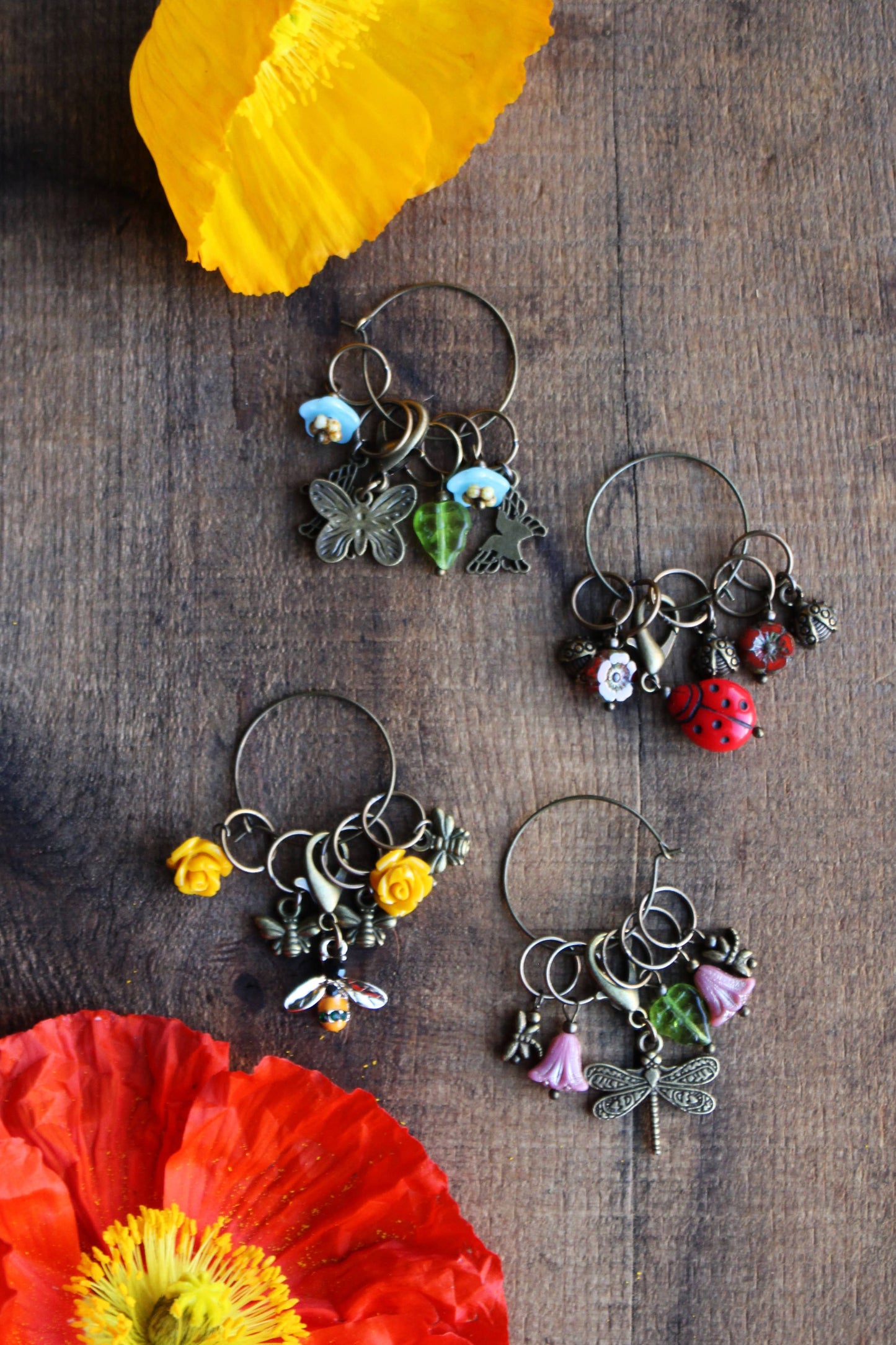 Garden Visitors Stitch Marker Sets