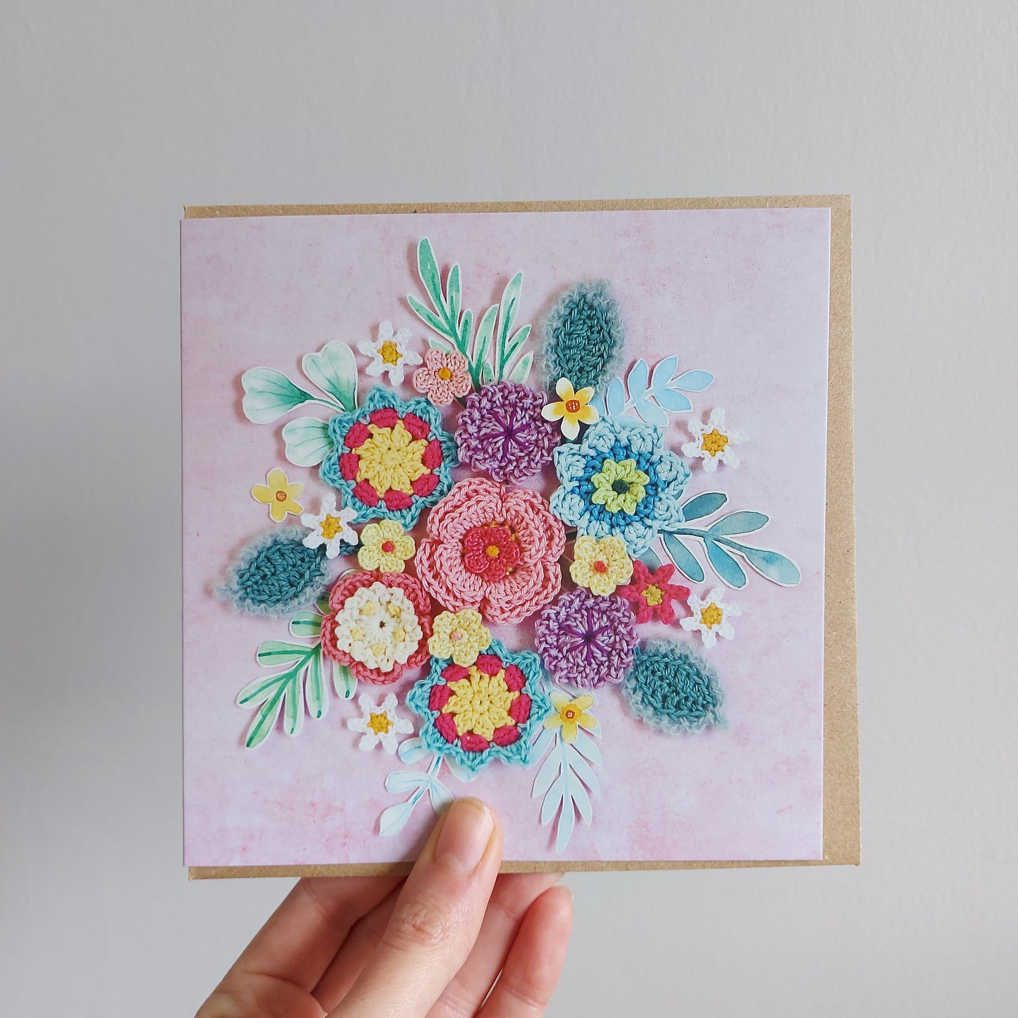 Greeting Cards Crochet Flower